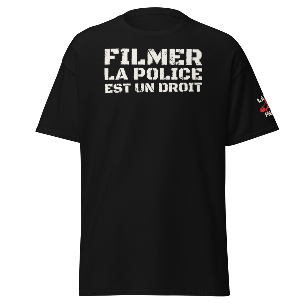 T-shirt Filmer la police est un droit